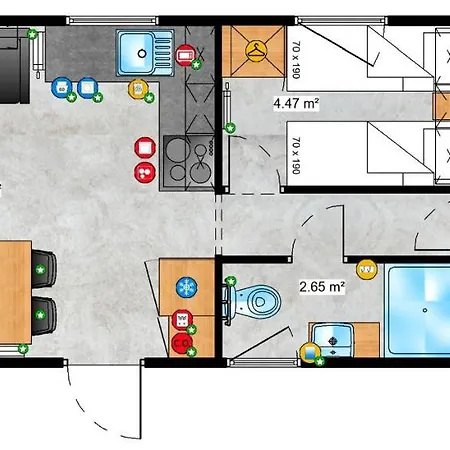 בקתה Stacaravan De Maravan מידלקרק